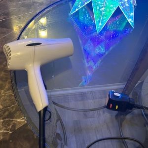 White hair dryer